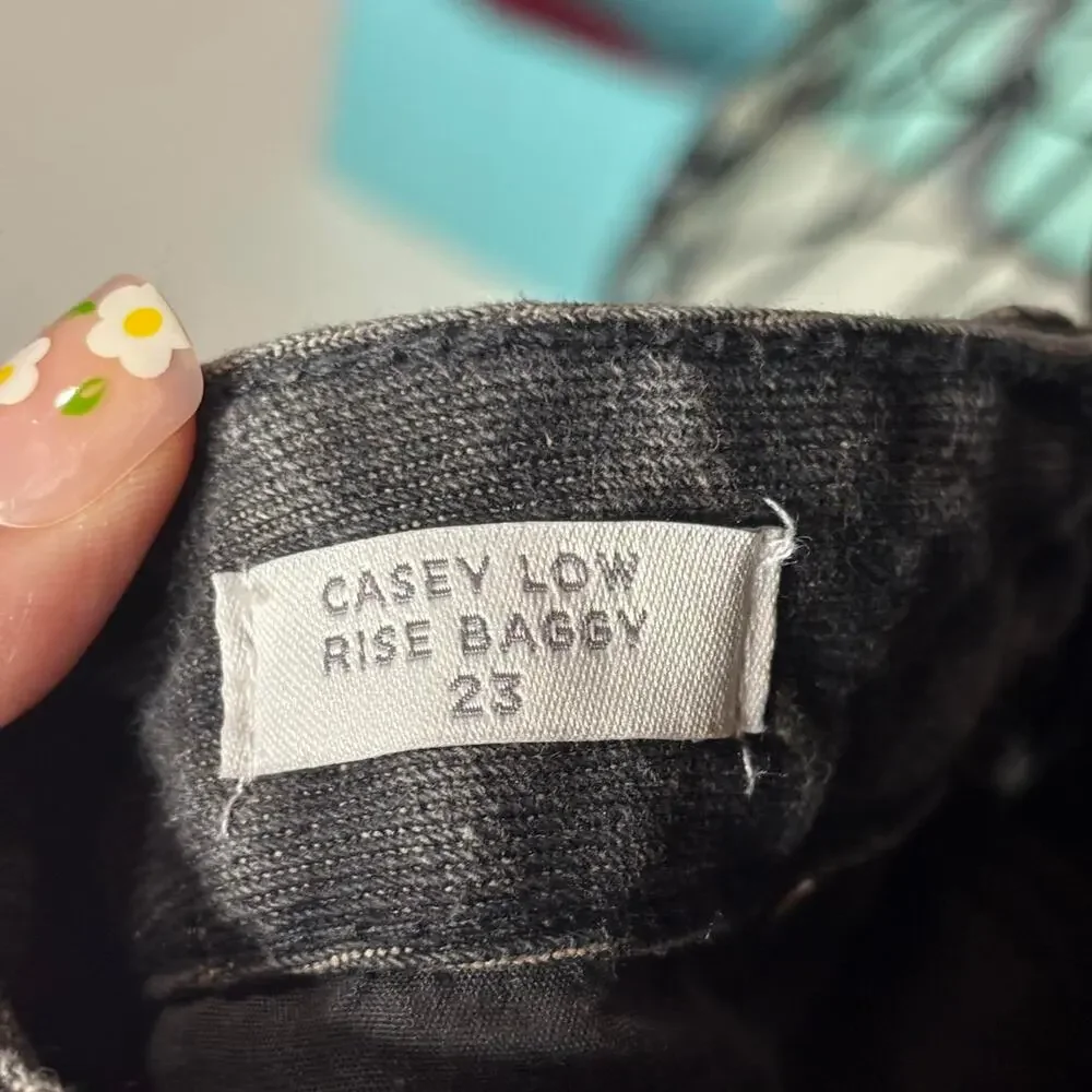 PacSun Casey Low Rise Baggy Jeans - Faded Black - Size 23